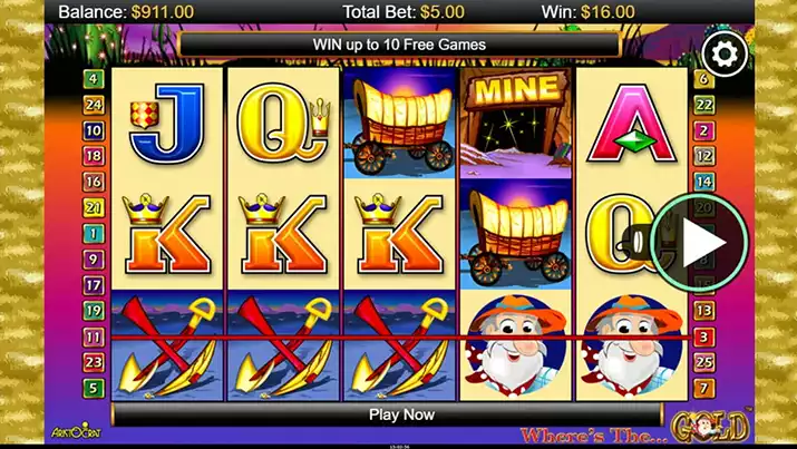 Where's The Gold Slot Winning Reels