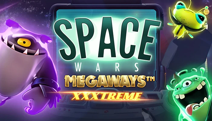 Logo of new slot game Space wars megaways xxxtreme